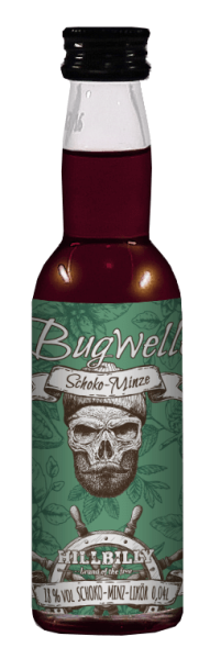 HILLBILLY Bugwelle Schoko-Minze Shot • 18%vol. • 0,04l